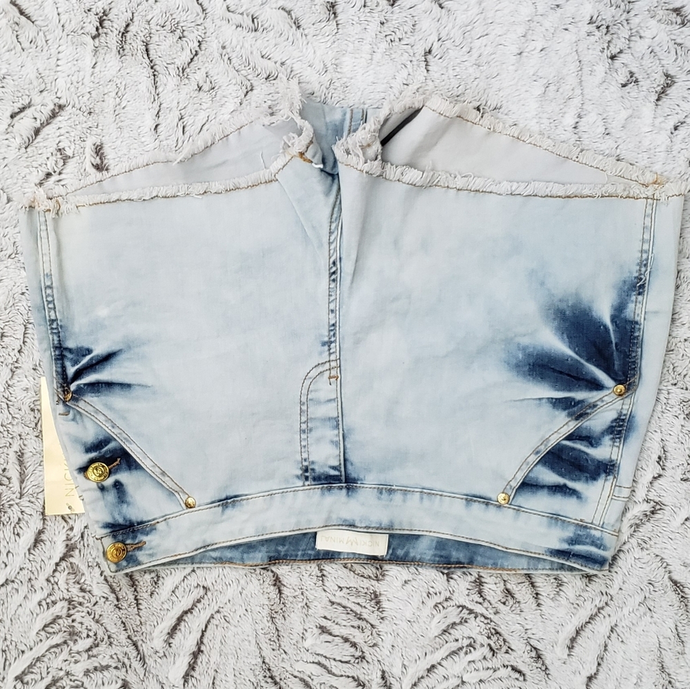 NWT Nicki‎ Minaj Jean Shorts light wash - Picture 4 of 9